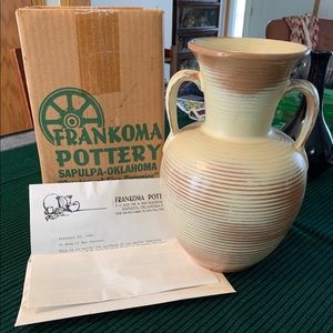 Frankoma #71 Leaf Handle Vase